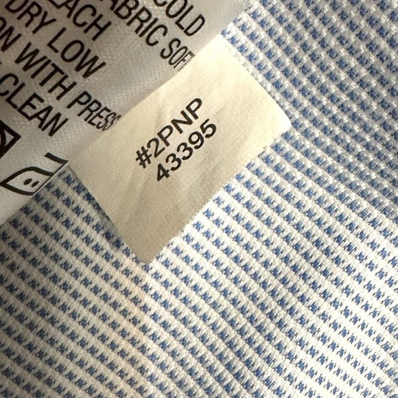 Orvis Button Up Plaid Blue White Shirt Pocket Long Sleeve XL Active Fit - Picture 8 of 10